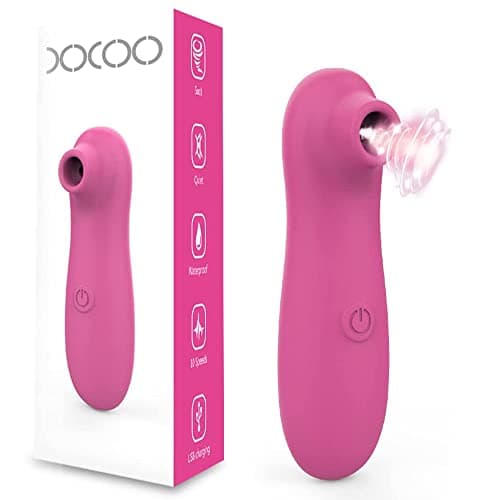 Elettrico massaggiatore vibratoreper donna clotoride professionale succhia Clitoride Per donna10 Modalità sexytoysys coppia Impermeabile vibratore toys sessuali per (Rosa（X21）)