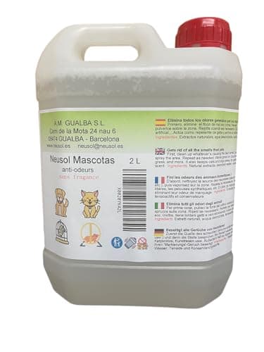 Neusol Mascotas 2L Elimina i Cattivi Odori Lasciati dagli Animali Domestici - Il neutralizzatore odori Perfetto per togliere Odore urina Gatto ed Cane (2L)