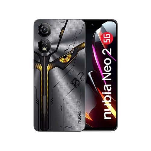 ZTE nubia Neo 2 5G Storm Grey - Smartphone con 256GB e 8GB RAM, Display da 6.72" FHD+, Fotocamera 50MP, Batteria 5200mAh, Processore Gaming fino a 2.7GHz, Ricarica Veloce 33W, NFC, 120Hz Refresh Rate