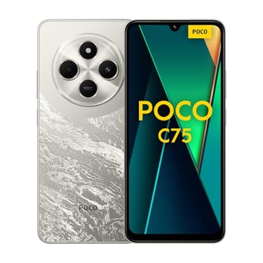Poco C75 (Android Smartphone), 8GB+256GB, 2.0GHz, Display da 6.88", Doppia fotocamera, Camera principale AI da 50MP, Batteria da 5.160mAH, Oro