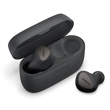 Jabra Elite 4 True Wireless Earbuds - Cuffie con cancellazione attiva del rumore - Auricolari Bluetooth discreti e comodi, compatibili con laptop, iOS e Android - Grigio scuro