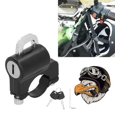 Lucchetto Casco Moto,Casco Moto Serratura,Lucchetto Antifurto Casco Moto,Antifurto Helmet Lock Lucchetto di Sicurezza,Accessori Casco Moto,Antifurto Casco Moto Gancio Casco Moto Blocca Casco