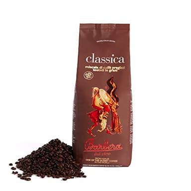 Caffè Barbera – Classica 1 KG di Caffè in Grani – Miscela Chicchi di Caffè 5 Origini – Intenso