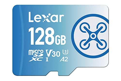 Lexar Fly Micro SD 128 GB, Scheda microSDXC UHS-I, Scheda Micro SD Fino a 160MB/s Lettura, A2, U3, V30, C10 Scheda TF, Compatibile con DJI Drone e Action Cam (LMSFLYX128G-BNNAA)