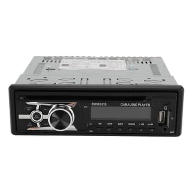 Autoradio CD Bluetooth con Porta USB, Radio FM, Lettore MP3, Supporto CD DVD Ingresso AUX TF, Autoradio a Singolo DIN, con Telecomando