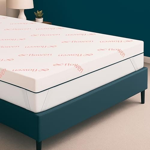 Topper Matrimoniale 180x200 in Foam per Materasso King Size Correttore Alto 6 cm con Rivestimento Sfoderabile e Lavabile Futon Top per Letto e Divano Letto per Massimo Comfort e Sonno Migliore
