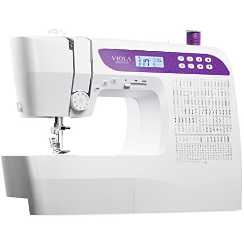 VIOLA Atelier E215 Macchina da cucire Elettronica, 215 Funzioni Cucito, Alfabeto, Infilatura Automatica, Facile da Usare