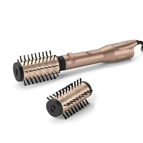 BaByliss AS952E Spazzola Rotante ad aria calda 650W, 2 testine: 50mm + 40mm, funzione ionica, 2 direzioni di rotazione, 2 temperature + aria fredda