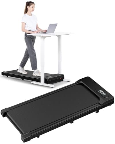 Bigzzia Tapis Roulant Elettrico Pieghevole,Walking Pad 8 km/h,Tappeto Corsa Extra Large 42CM,con telecomando e display LCD (Nero carbone)