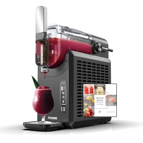 FOHERE Macchina Slush 2L per la casa, senza cubetti di ghiaccio, autopulente, macchina 5 in 1 Slushie con 5 impostazioni per slush, cocktail, frappé, milkshake, vino, tecnologia Quickfreeze