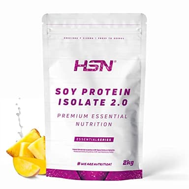 Proteine isolate di soia HSN | Sapore Mango Ananas 2 Kg = 67 Prese per confezione | 100% Vegan | Sono Protein Isolate | No-GMO, Senza glutine