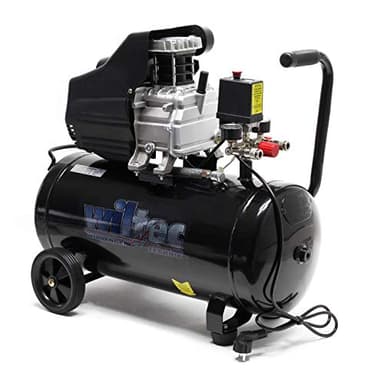 Wiltec Compressore d’aria serbatoio da 50L 1500W 2CV 212l/min 2850 giri/min