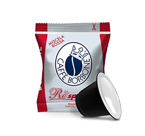 Caffè Borbone Respresso, Miscela Rossa - 100 Capsule - Compatibili con le Macchine ad uso domestico Nespresso*
