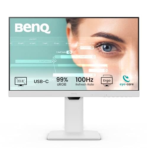 BenQ GW2486TC Monitor per smart working 24” IPS 1080p, FHD, USB-C (65W), 100Hz, Eye-Care, ergonomico, hub USB, refresh rate elevato, 99% di sRGB, HDMI, Display Port, certificato TÜV