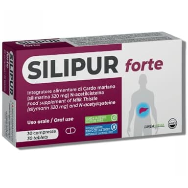 Agips Silipur Forte Fegato Disintossicante Forte Depurativo Con Cardo Mariano N-Acetilcisteina 30 compresse (1 Scatola)