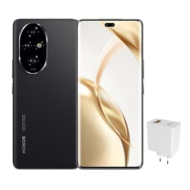 HONOR 200Pro 5G, Smartphone da 12 GB+512 GB, Display OLED da 6,78 pollici (17,22 cm), 120 Hz, HDR, NFC, MagicOS 8.0 Basato su Android 14, Nero