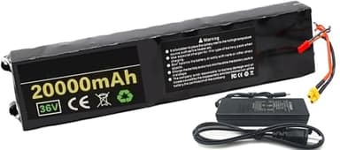 Batteria Ebike 36V 20Ah Bicicletta Elettrica Incorporata Batteria Al Litio BMS Bici Elettrica Pieghevole 36V Impermeabile PVC Per Motore Bici 500W 400W 350W 200W 36V 20Ah
