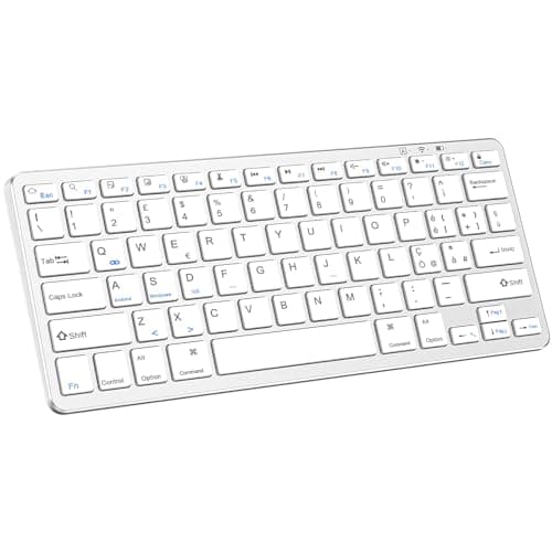 KARFUN Tastiera Bluetooth per iPad 9th 10th,compatibile con iPad 10.9/10.2'/9.7', iPad Pro 11'/iPad Pro 12.9',iPad Air/iPad Mini/iPhone/Windows/Android/iOS/,Tastiera Portatile con Tablet Layout Italia