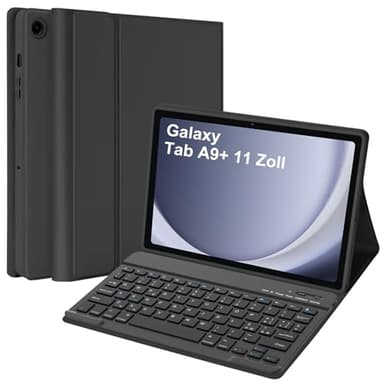 Tastiera Custodia per Samsung Galaxy Tab A9 plus 2023 11 Pollici (SM-X210/X216/X218), Italiano QWERTY Rimovibile Bluetooth Tastiera(Nero)