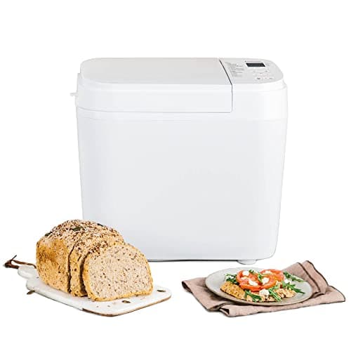 Panasonic SD-B2510WXE Macchina per il Pane Automatica, Programma Senza Glutine, Modello Orizzontale, 21 Programmi Automatici, Doppio Sensore di Temperatura, Timer Digitale 13 Ore, Display LCD, Bianco