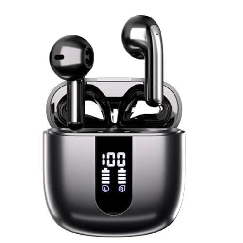 Cuffie Bluetooth, Auricolari Bluetooth 5.4 In Ear Stereo con 4 Microfono ENC, 60 Ore Cuffiette Wireless Cancellazione Rumore, IP5 Auricolare per iPhone e Androide, Earbuds Usb C Sportive per PC TV