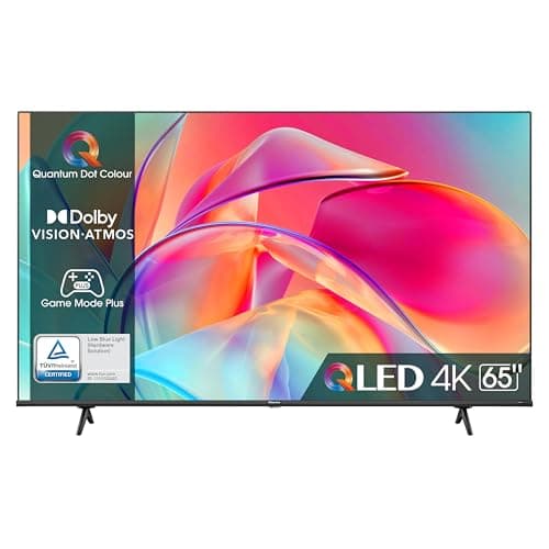 Hisense 65" QLED 4K 2023 65E77KQ, Smart TV VIDAA U6, Dolby Vision, HDR 10+, Game Mode PRO Plus, Alexa Built-in, VIDAA Voice, Tuner DVB-T2/S2 HEVC 10, lativù 4K