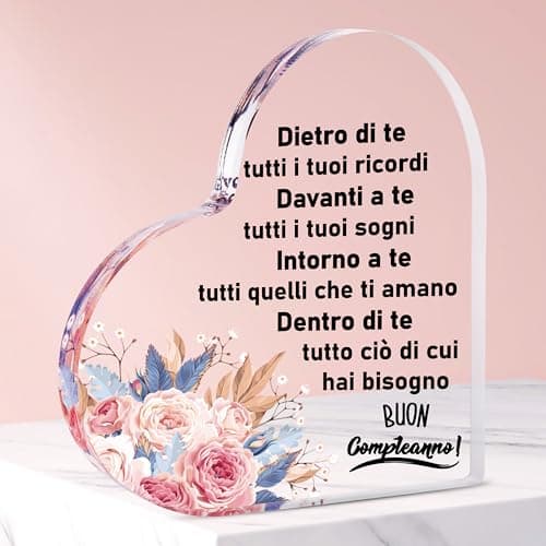 Merclix Regalo Donna Compleanno Utile Acrilico Ornamento Regali Compleanno Donna Amica Regalo Amica Compleanno Regalo Compleanno Donna Idee Regalo Donna Compleanno Amica Mamma Sorella