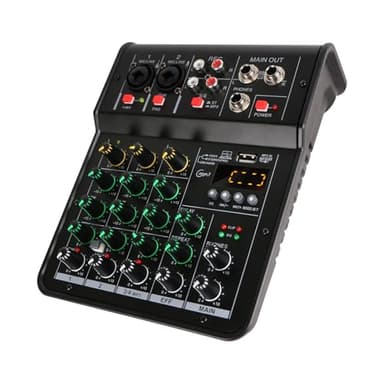 Mixer Audio M4 Canali 48V Studio Karaoke Protable BLuetooth Live DJ Console