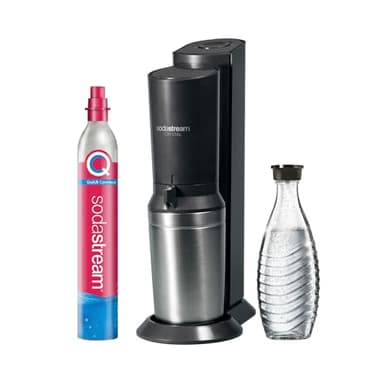 sodastream Gasatore Crystal, Acciaio Inossidabile Nero