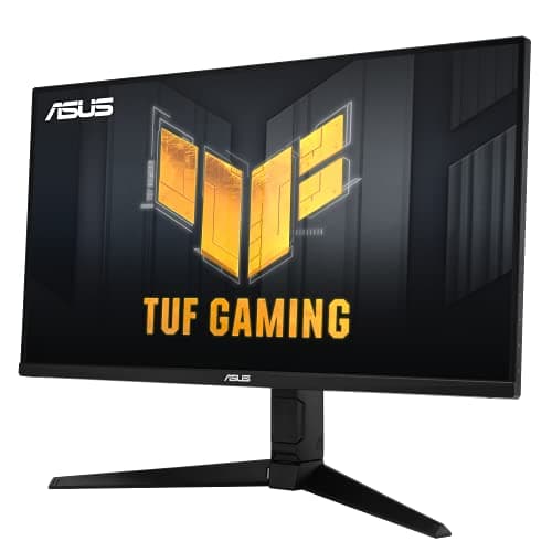 ASUS TUF Gaming VG28UQL1A Monitor Gaming 28”, 4K UHD (3840x2160), Fast IPS, 144Hz, 1ms, G-SYNC, FreeSync Premium, DisplayHDR 400, ELMB, Riduzione Luce Blu, Variable Overdrive, Regolabile, Nero