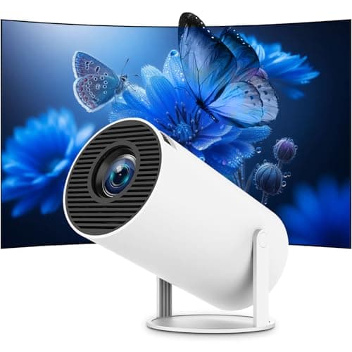 Mini Proiettore 4K WiFi 6 BT5.2 Upgraded Proiettore Portatile Full HD Supportato per Telefono/PC/TV/HDMI/PS5 Lapto Auto Keystone Home Theater Rotazione Di 180° [App Integrata]