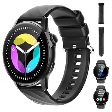 Generico Smartwatch Uomo Donna Full Touch - Chiamate Bluetooth Fitness Tracker Impermeabile Monitoraggio Salute e Sonno Supporto Multi-App 123+ Modalità Sport Notifiche Android iOS