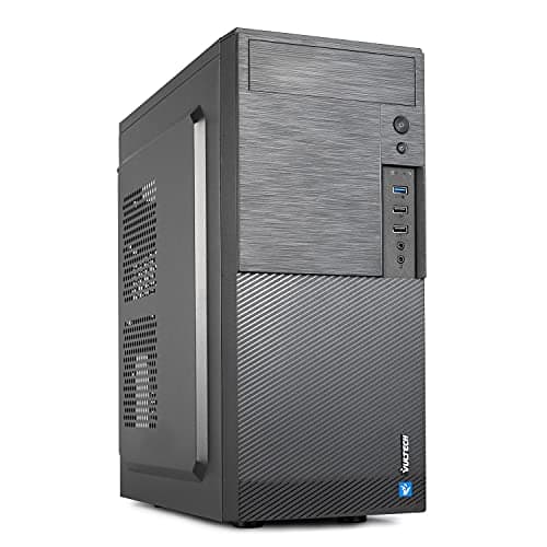 Case VulTech ATX VCO-A1699 Rev. 2.1 senza alimentatore, computer case compatto 2x Usb 2.0, 1x Usb 3.0, colore nero