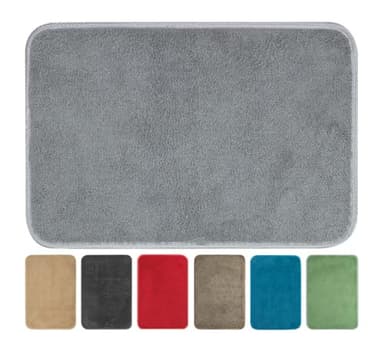 OLIVO.shop TEKNOS Tappeto magico assorbi acqua, Zerbino asciugapassi per interno, Tappeto ingresso casa, varie misure e colori (50x90 cm, GRIGIO)