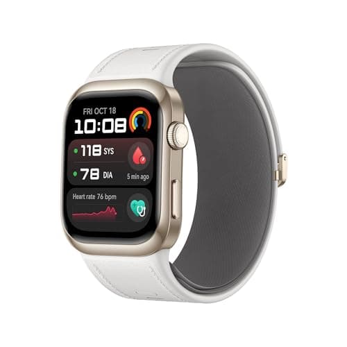 HUAWEI Watch D2, Smartwatch Con Monitoraggio Pressione Sanguigna, Ecg, Stress, Sonno, Spo2 e Compatibile Con Ios e Android, Leggero e Sottile e Con Chiamate Bluetooth, Cinturino In Pelle Bianca