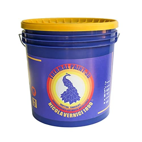NICOLA VERNICI Thermal Paint Pittura Termica ad Acqua 14lt - Termoisolante, Fonoassorbente, Anticondensa, Antiallergica e Antimuffa, Made in Italy - Bianco