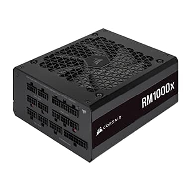 Corsair RM1000x 80 PLUS Gold Alimentatore ATX da 1000 Watt Completamente Modulare (Ventola da 135 mm con Cuscinetto a Levitazione Magnetica, Compatibilità Completa, Condensatori Giapponesi) EU - Nero