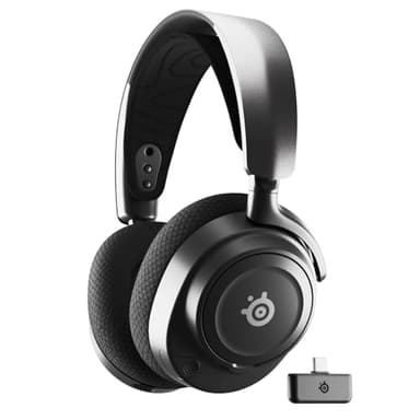SteelSeries Arctis Nova 7 Cuffia da gaming multipiattaforma wireless - Driver magnetici al neodimio - 2.4GHz + Bluetooth mixabile - Batteria USB-C da 38 ore - Mic ClearCast Gen2 AI - PC, PS5,VR,Mobile