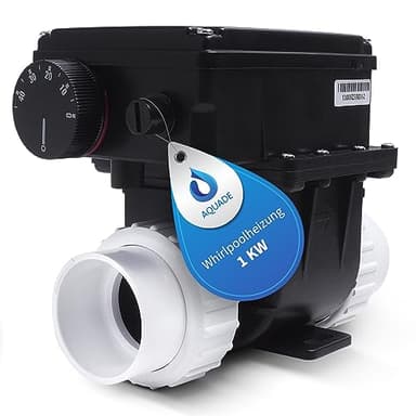 AQUADE Riscaldatore per vasca idromassaggio, termostato SPA, scaldabagno, potenza 1 kW, termostato per piscine
