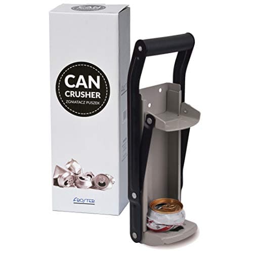 Froster Frantoio per lattine con apribottiglie, Montaggio a Parete, Schiaccia Lattine di Metallo 500 ml