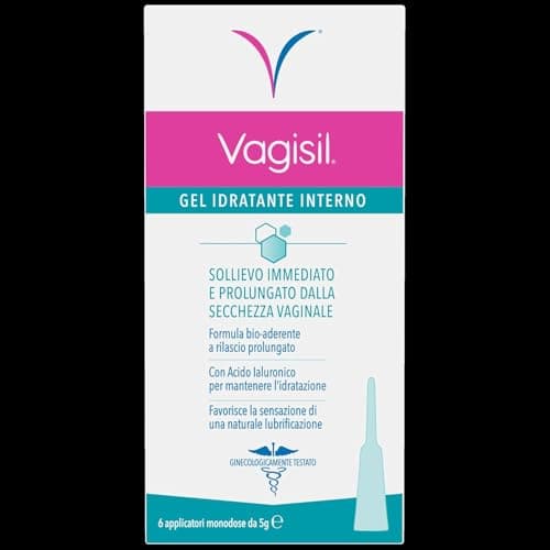 Vagisil Gel Lubrificante Intimo Interno, Allevia La Secchezza Vaginale, A Base Acqua, Con Acido Ialuronico, Per Un Sollievo Prolungato, 30 g