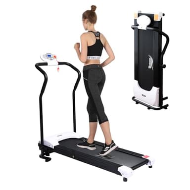 Novonova Tapis roulant pieghevole con motore elettrico 750 W, tapis roulant con 4 programmi, schermo LCD e ruote di trasporto, Walking Pad ultra silenzioso e sottile, tapis roulant elettrico per casa