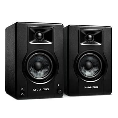 M-Audio BX3 - Casse attive Monitor da Studio per PC Amplificate 120 W 3,5" da Scrivania per gaming, produzione musicale, streaming e podcast (coppia)
