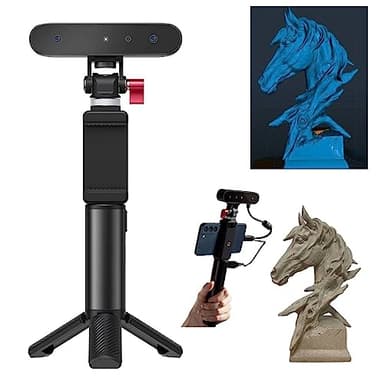 Creality Scanner 3D Scanner Ferret 3D per stampa e modellazione 3D, scanner portatile con scansione rapida 30 FPS, precisione 0,1 mm, scansione doppia modalità