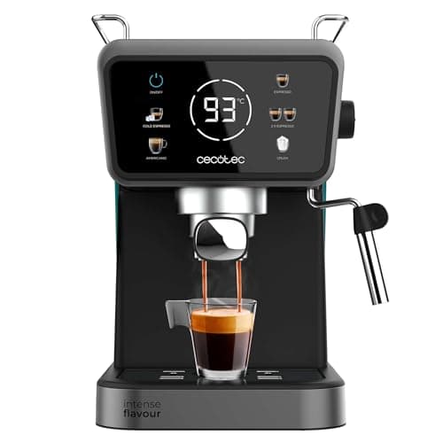 Cecotec Macchina da Caffè Espresso Power Espresso Touch Coldbrew. Caffè Espresso e Cappuccino, Caffè Freddo, 20 Bar di Pressione, Beccuccio Vapore Orientabile. Per Gli Amanti Del Buon Caffè.