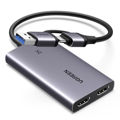 UGREEN HDMI Video Capture 4K 30hz 1080P HD Scheda di Acquisizione per Streaming Gaming OBS Compatibile con PC Switch PS5 Xbox MacBook iPad Camera