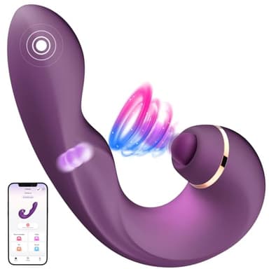 Vibratoreper Donna Professionale Punto G Squirting, 3 IN 1 Sextoysdonna Vibratore in silicone con modalità 5x5x10, Donna Stimolatore Dildo Sex Toys per Donna Clitoride Coppia Giocattoli Sessuali