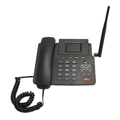 Telefono Fisso, WiFi 4G VOIP Dual Mode Telefono da Tavolo con Schermo a Colori da 2,4 Pollici, Home Hotel Office Telefono Fisso Supporto Conferenza Audio per 3 Feste