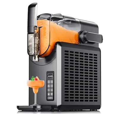 EUHOMY Slush - Macchina per la casa da 2,6 l, con 5 programmi preimpostati: slushie, cocktail, frappé, vino, senza cubetti di ghiaccio, autopulente e sicurezza per bambini
