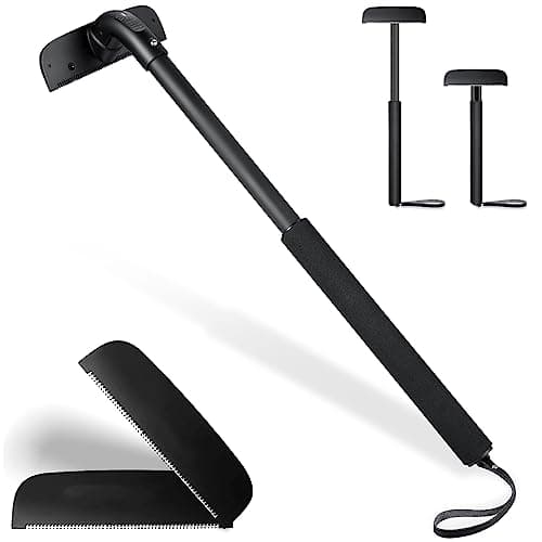 Epilatore per schiena da uomo, manico elastico rasoio posteriore per uomo, rasoio per capelli per il corpo rasoio ergonomico per estetista rasatura bagnata o asciutta